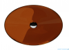 Besco Anya Earth Rust + maskownica biała umywalka nablatowa 50x35x15cm #UMA-50-ERW